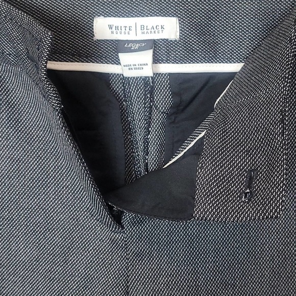 White House Black Market Legacy Wide Leg Pants Sz 2R Black - Picture 6 of 8